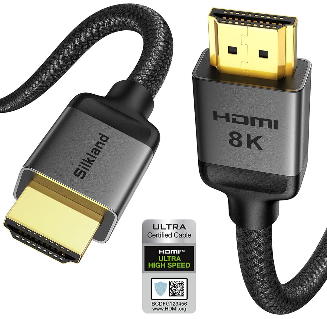 Silkland Certified HDMI 2.1 Cable, 6.6 ft, HDMI Cables